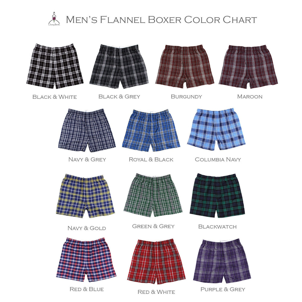 Groom Flannel Boxers, Groom Gifts, Groom Underwear – Classy Bride