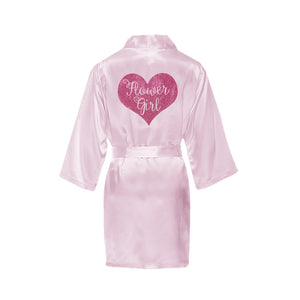 Flower Girl Robe - Glitter Heart