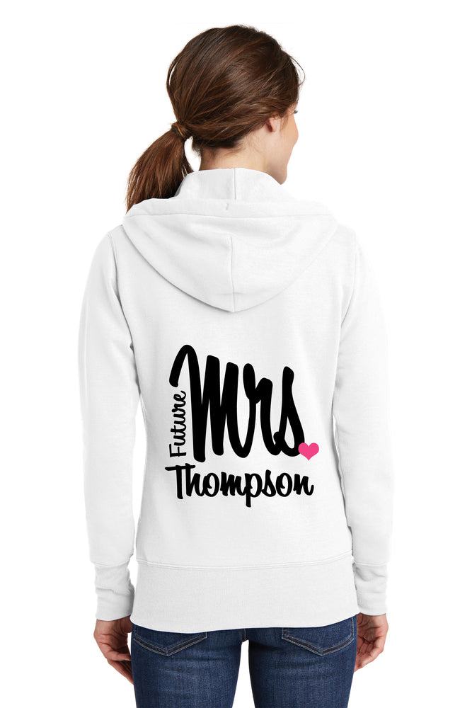 
            
                Load image into Gallery viewer, Personalized Future Mrs. Bride Hoodie
            
        