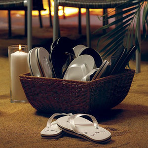 
            
                Load image into Gallery viewer, Just Married Flip Flops - For Him
            
        