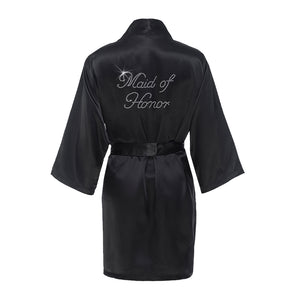 Rhinestone Bridal Party Robes, Wedding Day Robes, Rhinestone Robes ...
