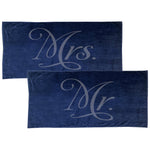 Mrs. and Mr. Beach Towels, Bride and Groom Towels, Just married Towels
