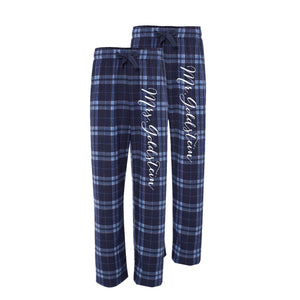 Mr. and Mrs. Personalized Pajama Pants