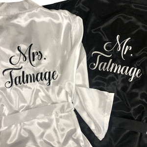 Personalized Mr. and Mrs. Robe Set