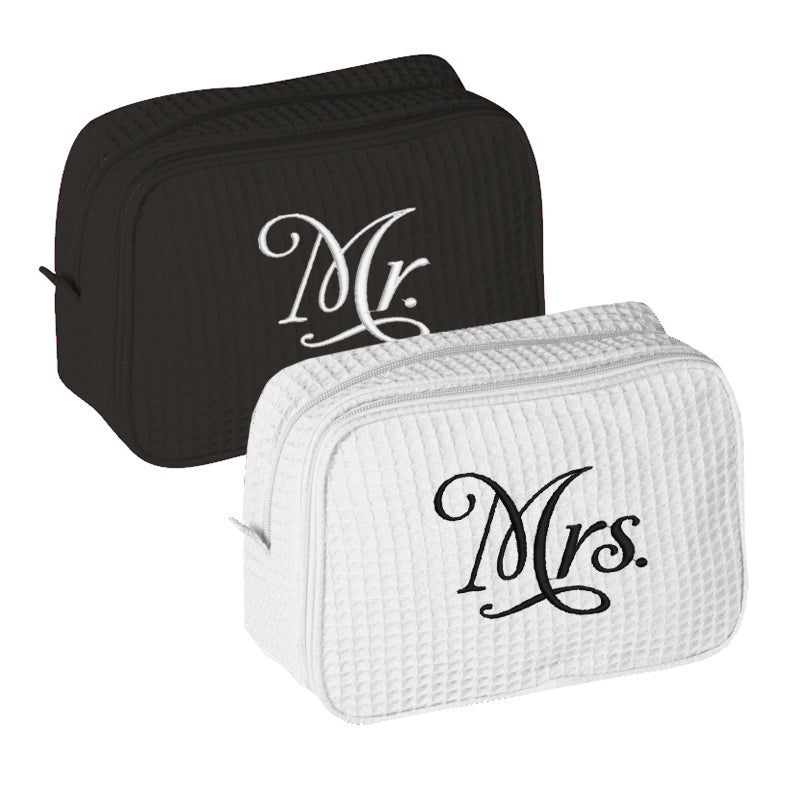 
            
                Load image into Gallery viewer, Mr. and Mrs. Toiletry Bag Set
            
        