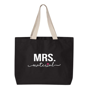 
            
                Load image into Gallery viewer, MRS. Material Bridal Tote Bag
            
        