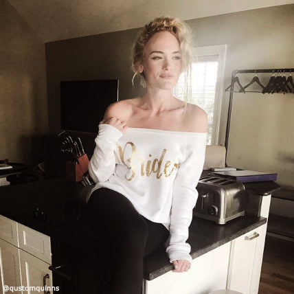 Bride Off the Shoulder Sweatshirt