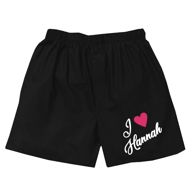 
            
                Load image into Gallery viewer, Personalized &amp;quot;I LOVE&amp;quot; Boxer Shorts
            
        
