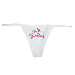 Personalized Bridal Thong