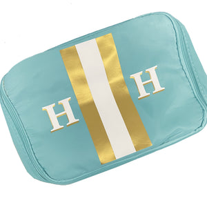 Personalized Shadow Stripe Cosmetic Bag