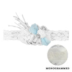 Personalized Wedding Garter, Something Blue Wedding Garter, Monogrammed Garter