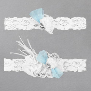 Something Blue Personalized Garter