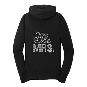 The Mrs. Hoodie, Mrs. Sweatshirt, Rhinestone Bride Hoodie
