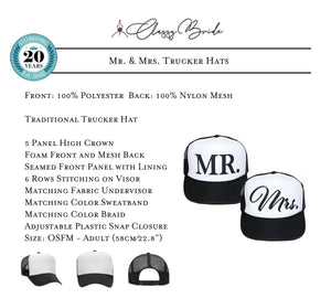 Mr. and Mrs. Trucker Hat Set