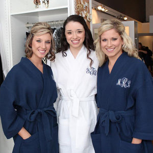 Monogrammed Waffle Spa Robe