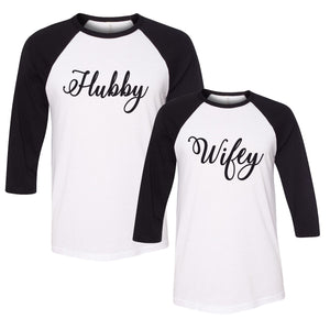 Hubby Wifey Raglan T-Shirt Set